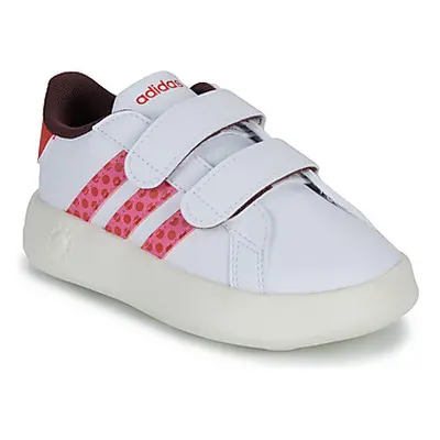 Adidas GRAND COURT MINNIE CF I girls's Children's Shoes (Trainers) in White