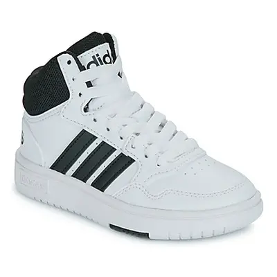 Adidas HOOPS 3.0 MID K boys's Children's Shoes (High-top Trainers) in White