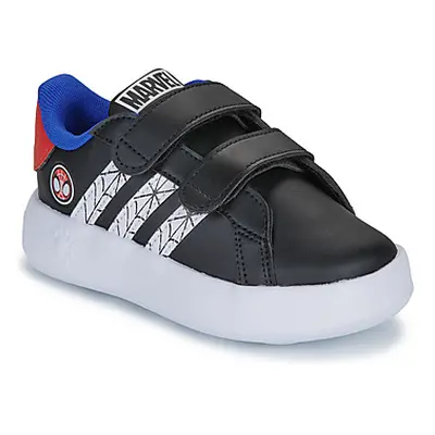 Adidas GRAND COURT SPIDER-MAN CF I boys's Children's Shoes (Trainers) in Black