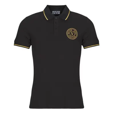 Versace Jeans Couture 78GAGT00 men's Polo shirt in Black