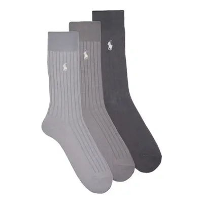 Polo Ralph Lauren EGYPTIAN 3PK CREW SOCK 3 PACK men's High socks in Grey