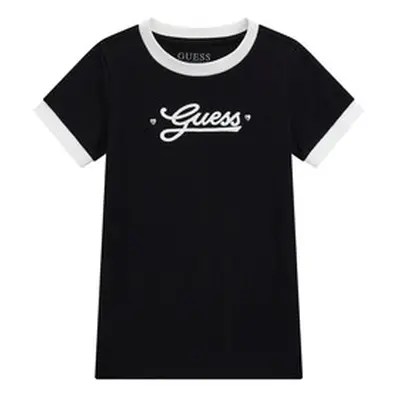 Guess SS T SHIRT girls's Children's T shirt in White