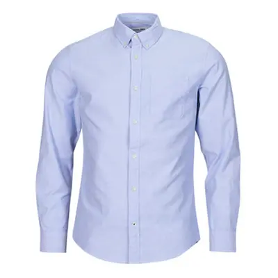 Jack & Jones JJEOXFORD SHIRT LS men's Long sleeved Shirt in Blue