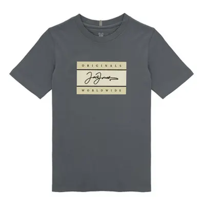 Jack & Jones JORFREDERIKSBERG boys's Children's T shirt in Grey