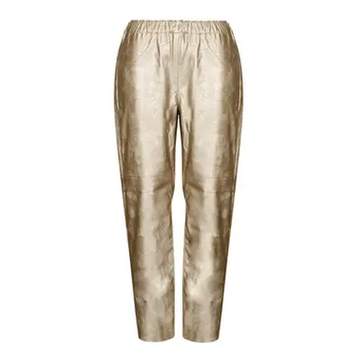 Le Temps des Cerises ANDREE women's Trousers in Gold