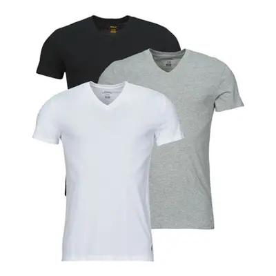 Polo Ralph Lauren S / S V-NECK-3 PACK-V-NECK UNDERSHIRT men's T shirt in Multicolour