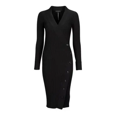 Guess LS CECILE BODYCON DRESS women's Long Dress in Black