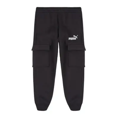 Puma ESS NO1 LOGO SWEATPANTS boys's Children's Sportswear in Black