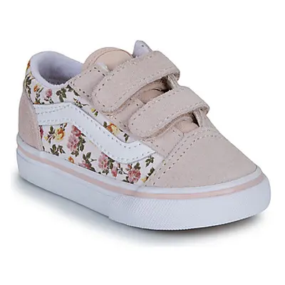 Vans Old Skool V girls's Children's Shoes (Trainers) in Pink