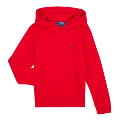 Polo Ralph Lauren LS PO HOOD-TOPS-KNIT boys's Children's sweatshirt in Red