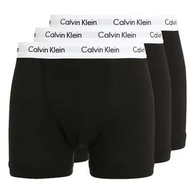 Calvin Klein Jeans Cotton Stretch 3 Pack Boxer Briefs Black/White men's Boxer shorts in Black