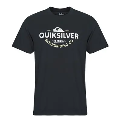 Quiksilver TYPED OUT SS men's T shirt in Black