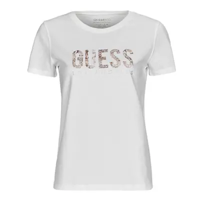 Guess PYTHON LOGO women's T shirt in White