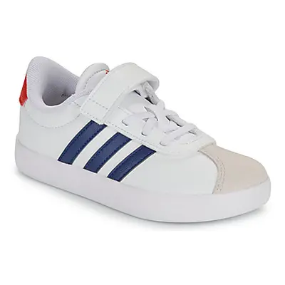 Adidas VL COURT 3.0 EL C girls's Children's Shoes (Trainers) in White