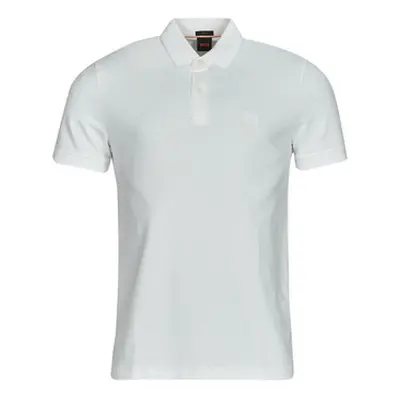 BOSS Passertip men's Polo shirt in White