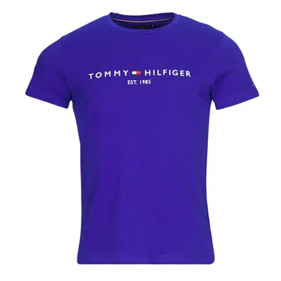 Tommy Hilfiger TOMMY LOGO TEE men's T shirt in Blue