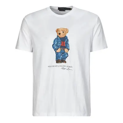 Polo Ralph Lauren T-SHIRT AJUSTE EN COTON POLO BEAR men's T shirt in White