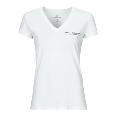 Armani Exchange 8NYT81 women's T shirt in White