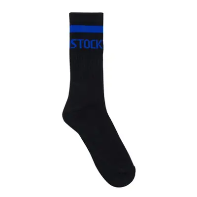 Birkenstock Cotton Crew Stripe Black men's High socks in Black