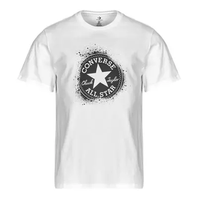 Converse ALL STAR STENCIL T-SHIRT men's T shirt in White