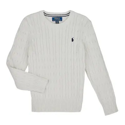 Polo Ralph Lauren LS CABLE CN-TOPS-SWEATER boys's Children's sweater in Beige