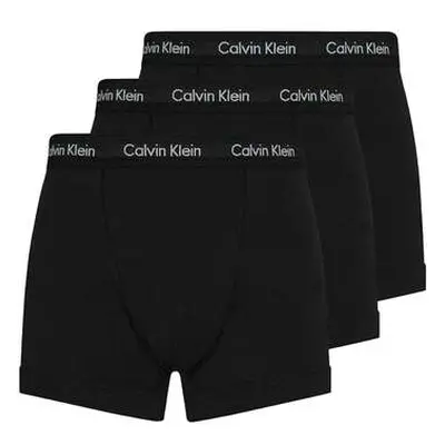 Calvin Klein Jeans Cotton Stretch 3 Pack Boxer Briefs Black men's Boxer shorts in Black