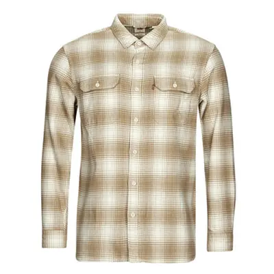 Levis JACKSON WORKER men's Long sleeved Shirt in Beige