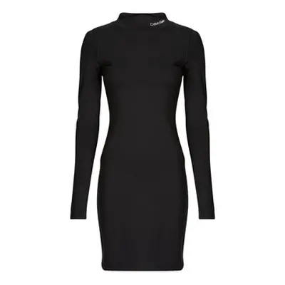 Calvin Klein Jeans LOGO ELASTIC MILANODRESS women's Dress in Black