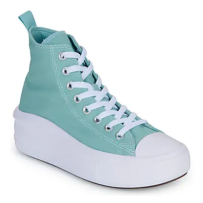 Converse CHUCK TAYLOR ALL STAR MOVE PLATFORM girls's Children's Shoes (High-top Trainers) in Blu