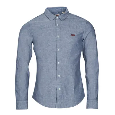 Levis LS BATTERY HM SHIRT SLIM men's Long sleeved Shirt in Blue