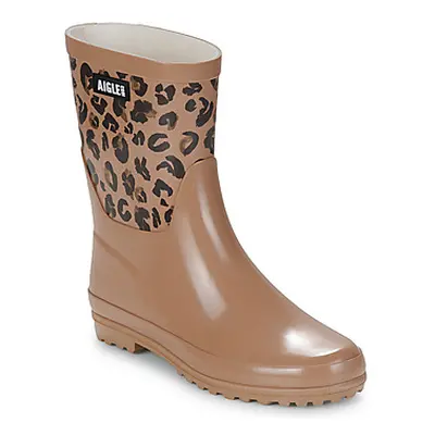 Aigle ELIOSA BOTILLON women's Wellington Boots in Brown