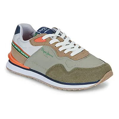 Pepe jeans LONDON JUMP B boys's Children's Shoes (Trainers) in Kaki