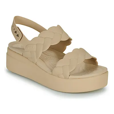 Crocs Brooklyn Woven Upper LW women's Sandals in Beige