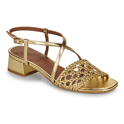 Otess / Zoï Z1670-LAMI-GOLD-TRESSE-GOLD women's Sandals in Gold