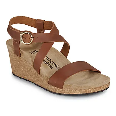 Papillio Sibyl Ring-Buckle LENA Cognac women's Sandals in Brown