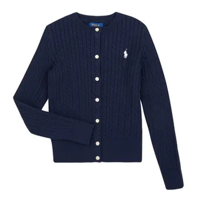 Polo Ralph Lauren MINI CABLE-TOPS-SWEATER girls's in Marine