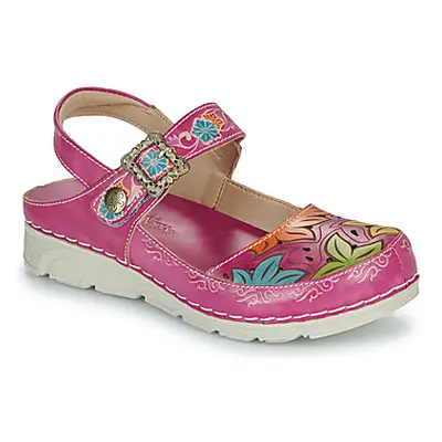 Laura Vita DORRY women's Clogs (Shoes) in Pink