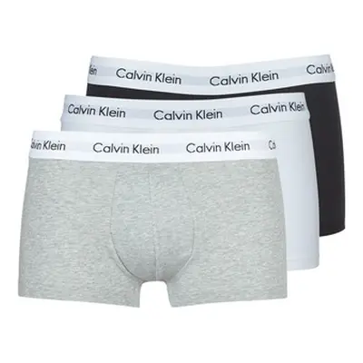 Calvin Klein Jeans COTTON STRECH LOW RISE TRUNK X 3 men's Boxer shorts in Black