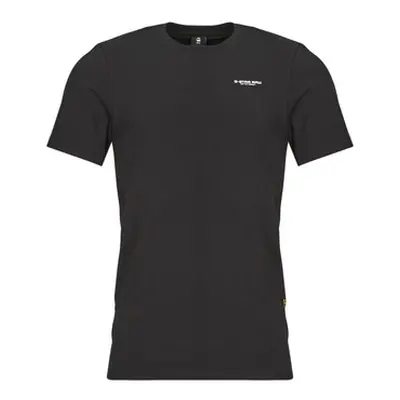 G-Star Raw SLIM BASE men's T shirt in Black