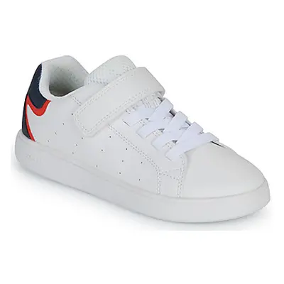 Geox J ECLYPER BOY boys's Children's Shoes (Trainers) in White