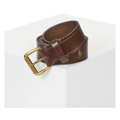 Polo Ralph Lauren RGD CHRM BT-CASUAL-TUMBLED LEATHER men's Belt in Brown