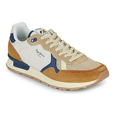 Pepe jeans BRIT CAMP M men's Shoes (Trainers) in Brown