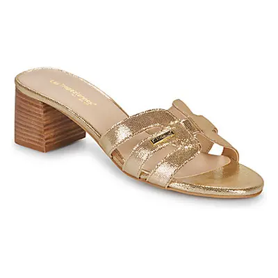 Les Tropéziennes par M Belarbi LIVIA women's Mules / Casual Shoes in Gold