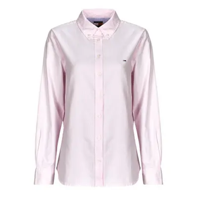 Tommy Jeans TJW REG OXFORD SHIRT women's Shirt in Pink