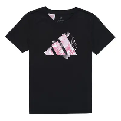 Adidas JI9090 girls's Children's T shirt in Black