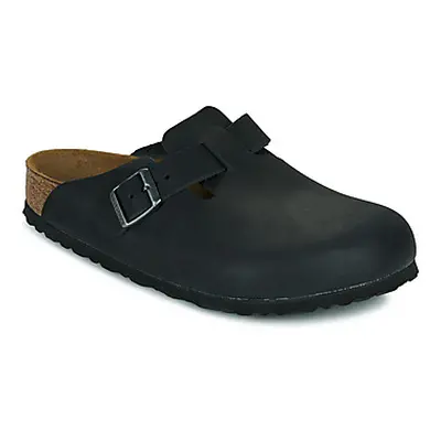 Birkenstock Boston LEOI Black men's Mules / Casual Shoes in Black