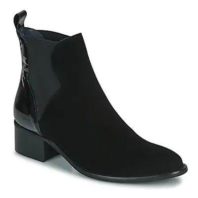 Myma 6716-VEL-NOIR-VERNIS-NOIR women's Mid Boots in Black