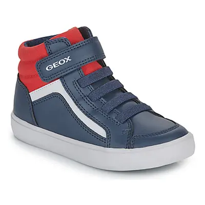 Geox J GISLI BOY C boys's Children's Shoes (High-top Trainers) in Marine