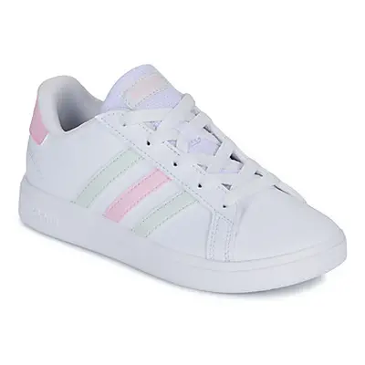 Adidas GRAND COURT 2.0 K girls's Children's Shoes (Trainers) in White