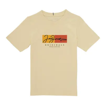 Jack & Jones JORFREDERIKSBERG boys's Children's T shirt in White